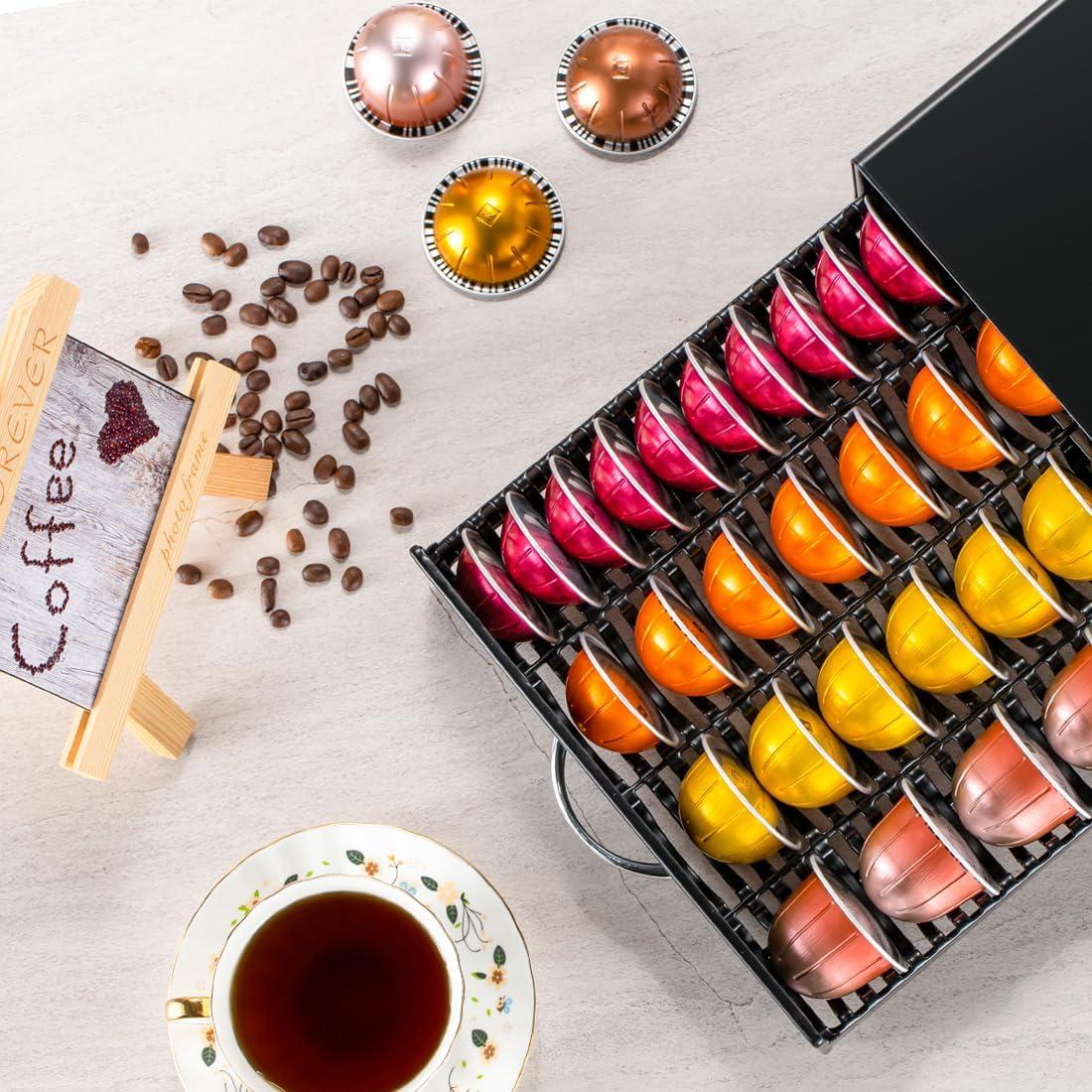 Soporte para Cápsulas de Café Nespresso Vertuo Metal Negro