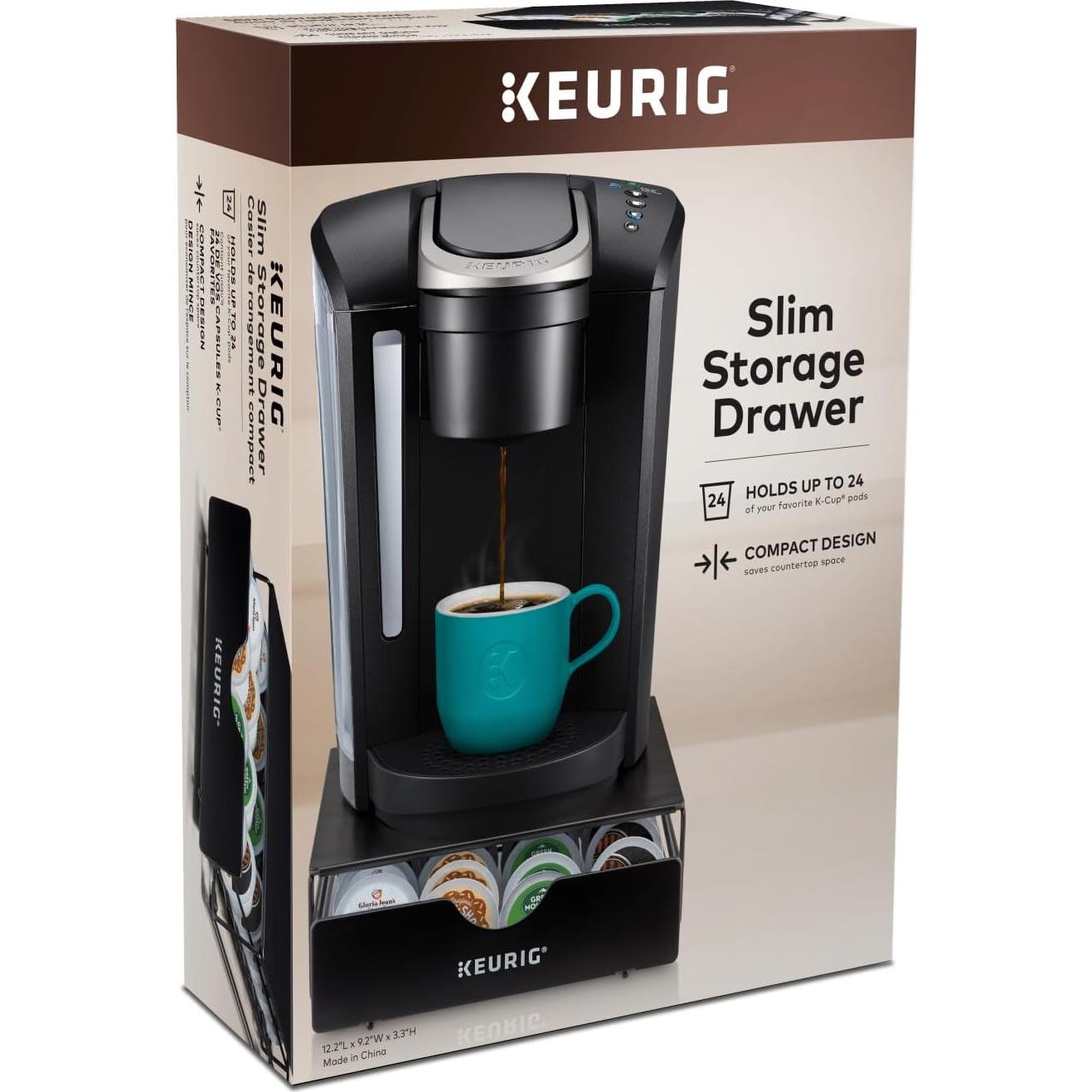 Cajón de Almacenamiento Slim Keurig para 24 Cápsulas K-Cup