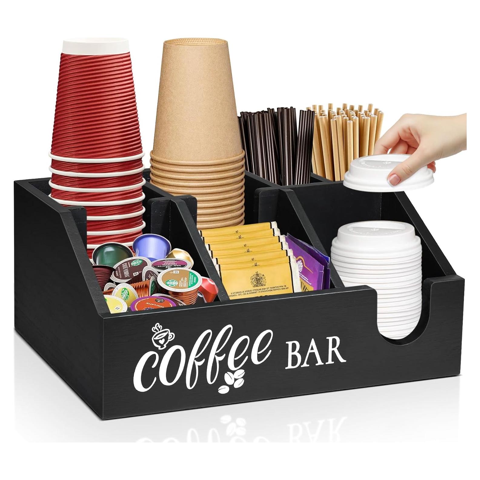 Organizador de Bar de Café Uipame - Soporte de Cápsulas y Tazas