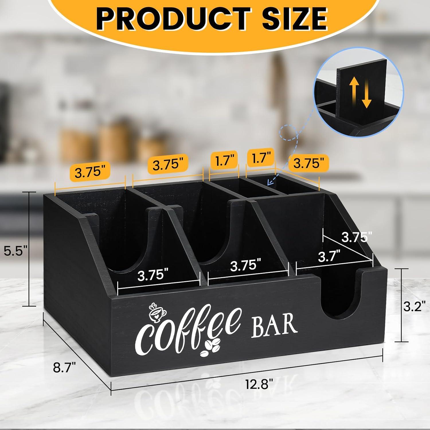 Organizador de Bar de Café Uipame - Soporte de Cápsulas y Tazas