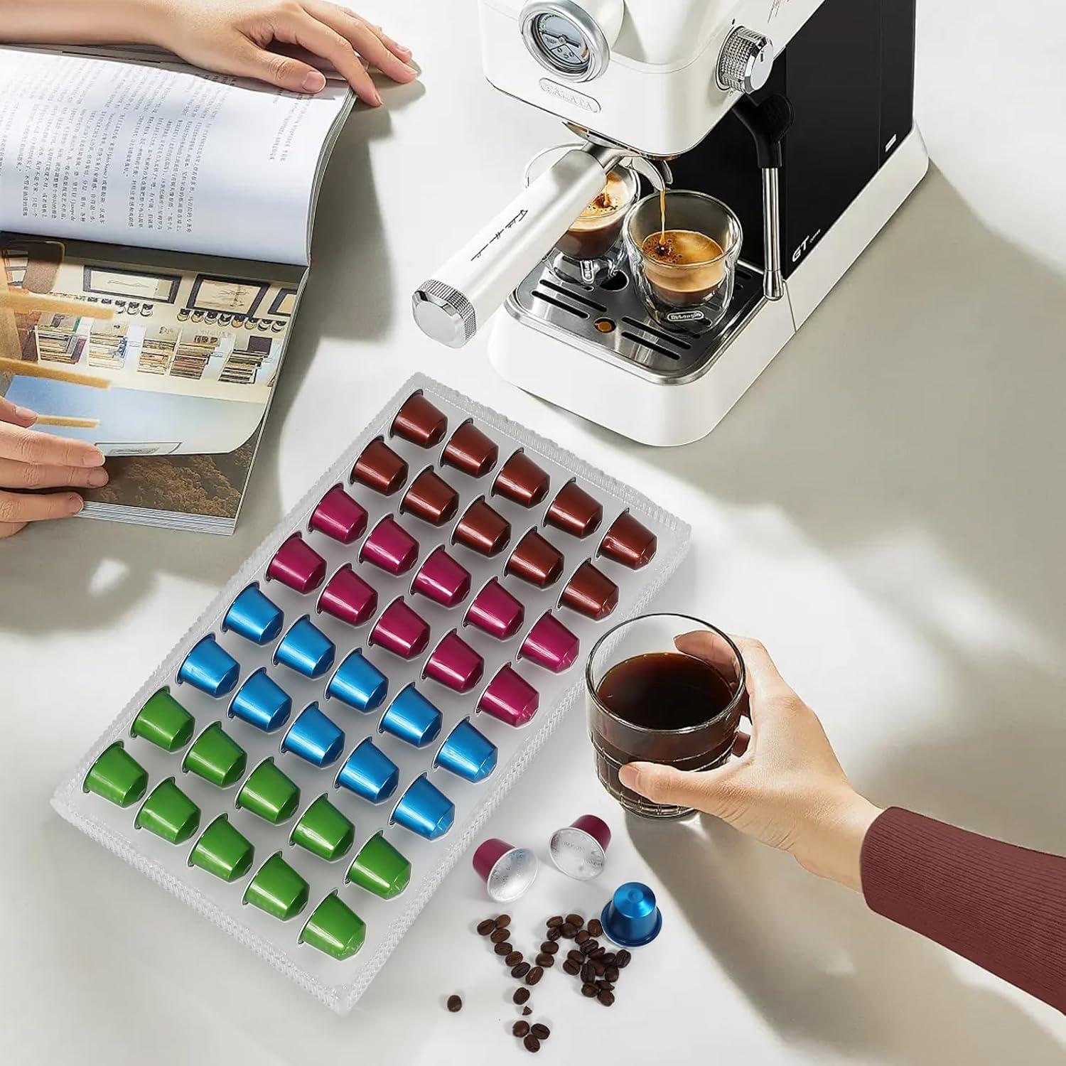 Soporte para Cápsulas de Café Nespresso ZFGOLD Acrílico 40 Unidades