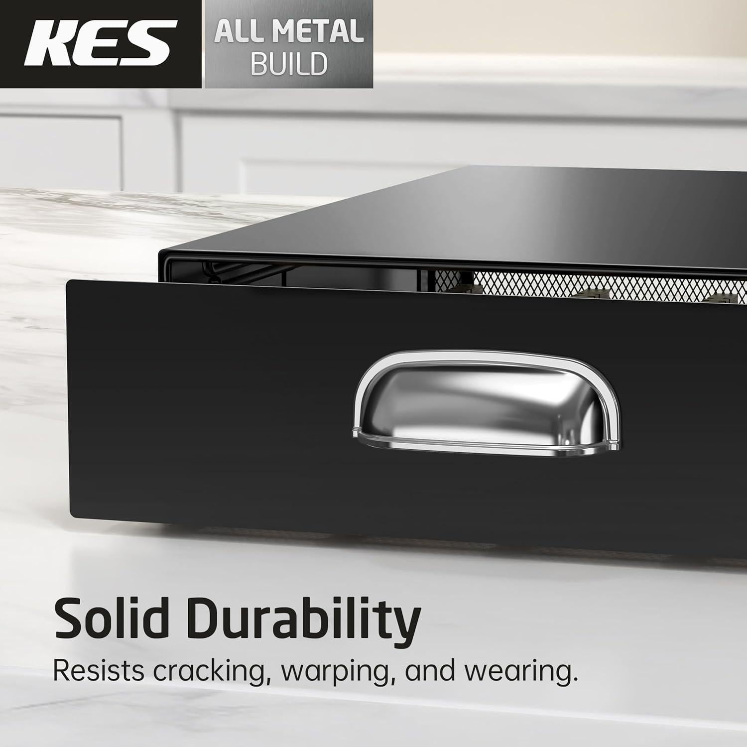 KES Soporte Ajustable de Metal para Cápsulas de Café, Negro