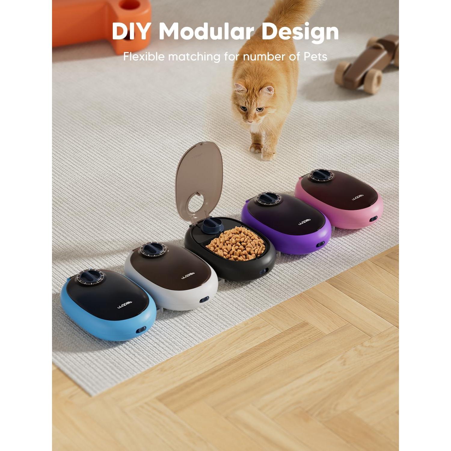 Dispensador Automático de Comida WOPET para Gatos y Perros