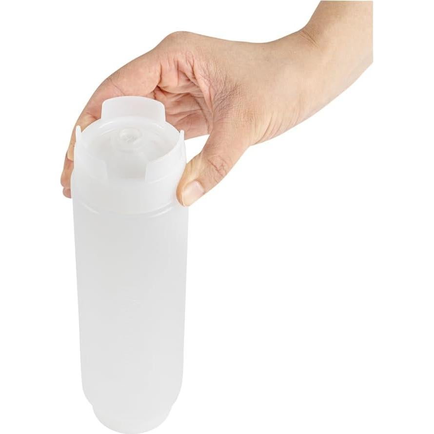Botella Squeeze 16oz Restaurantware Plástico Transparente