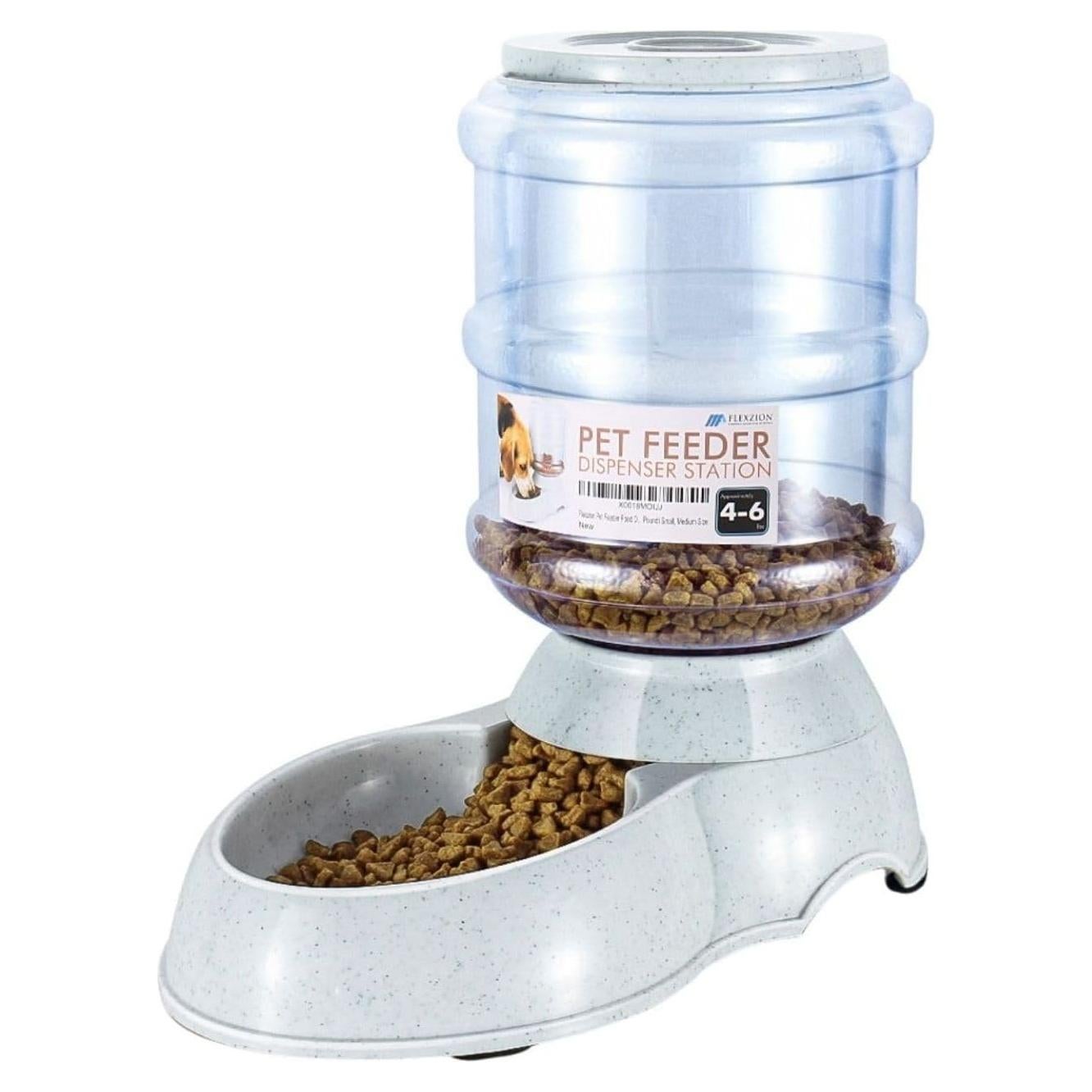 Dispensador de Comida Automático Flexzion 1.81-2.72 kg para Mascotas