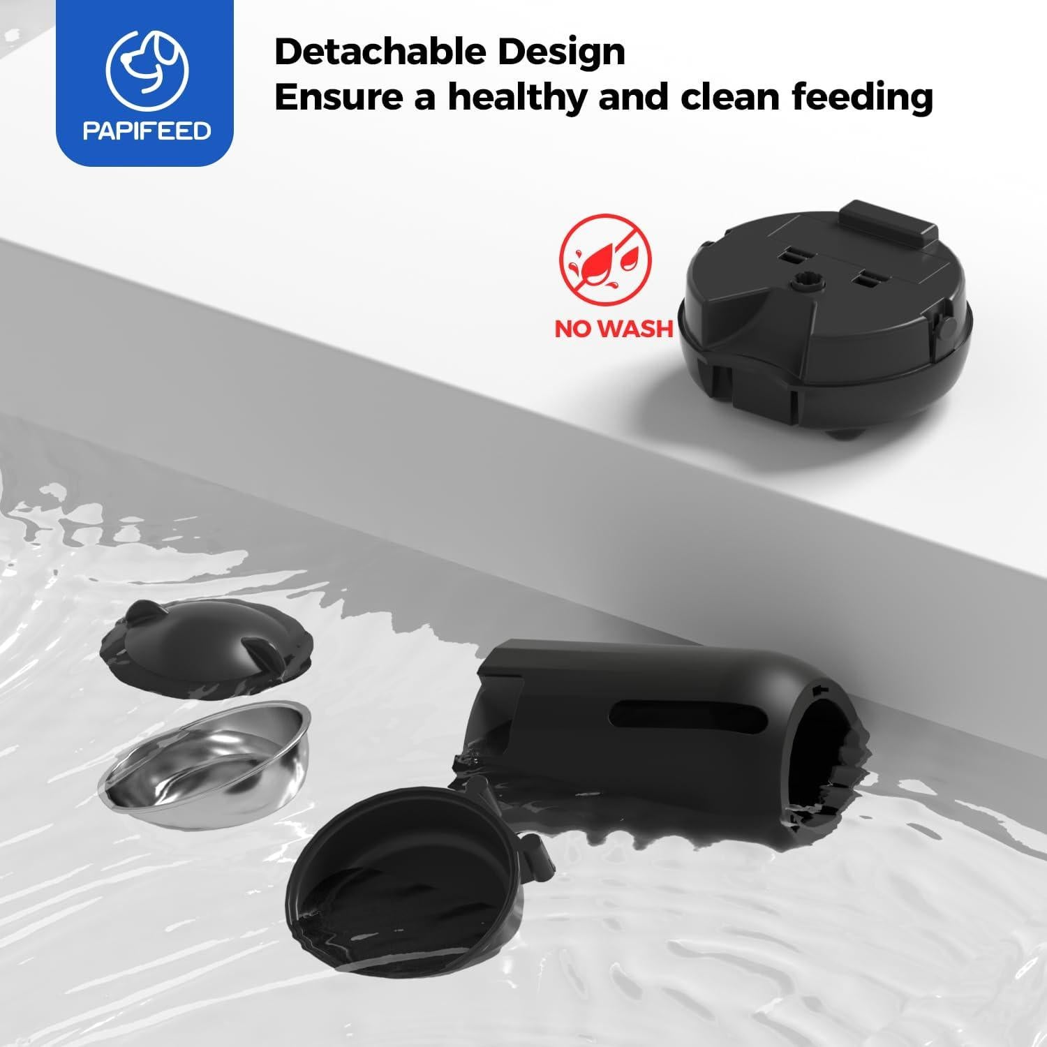 Comedero Automático para Gatos PAPIFEED 3L con Temporizador