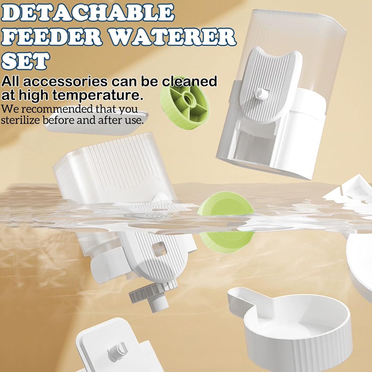 Alimentador Automático de Conejos Kathson 1.04L Verde