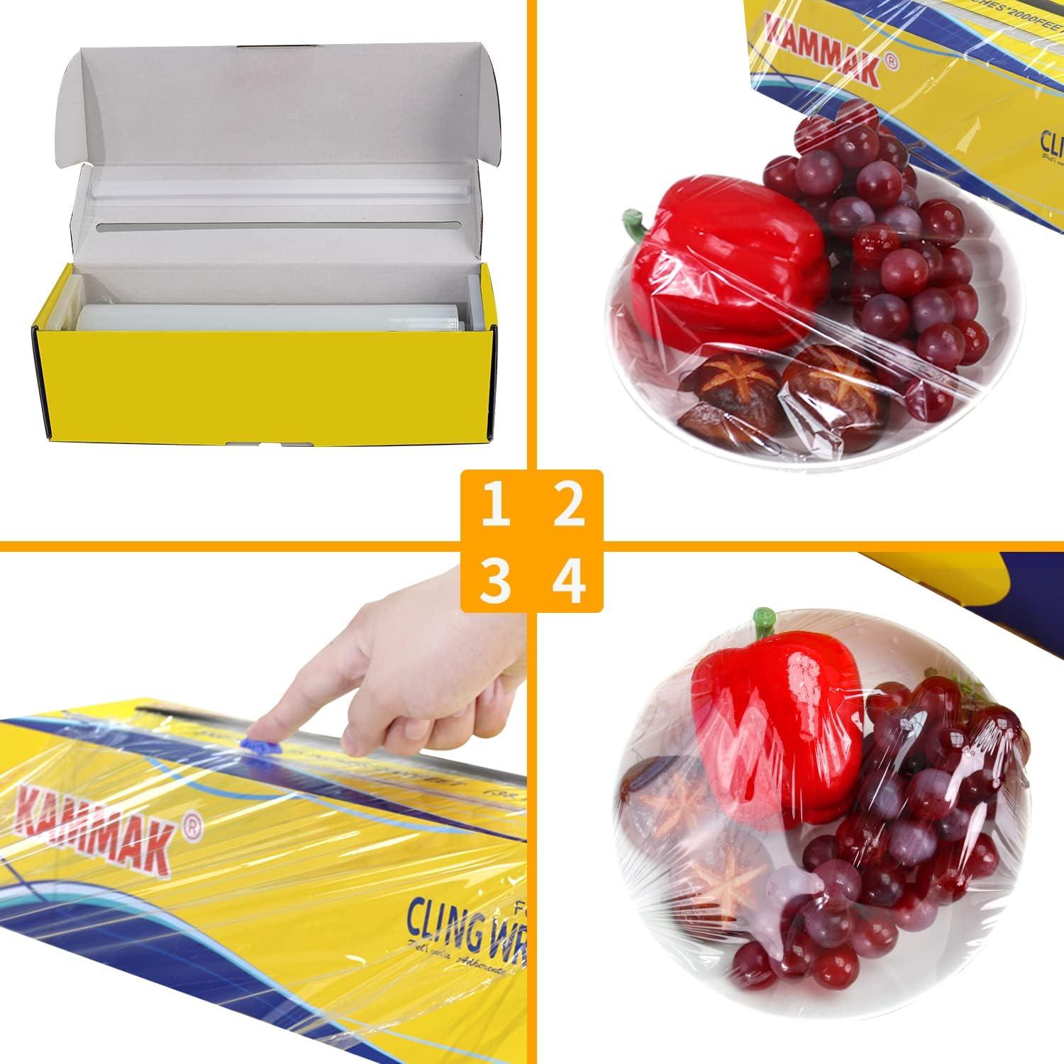 Envoltura Plástica KAMMAK 38 cm x 610 m con Cortador Deslizante