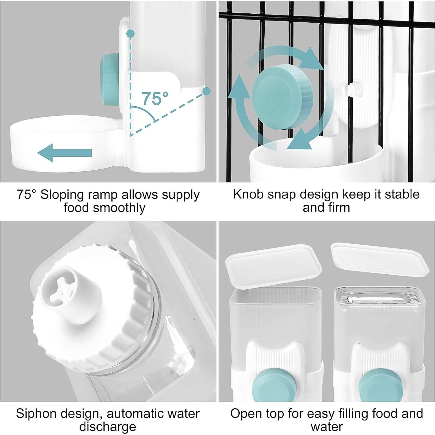 Comedero Automático para Mascotas ShineMe 1L Azul