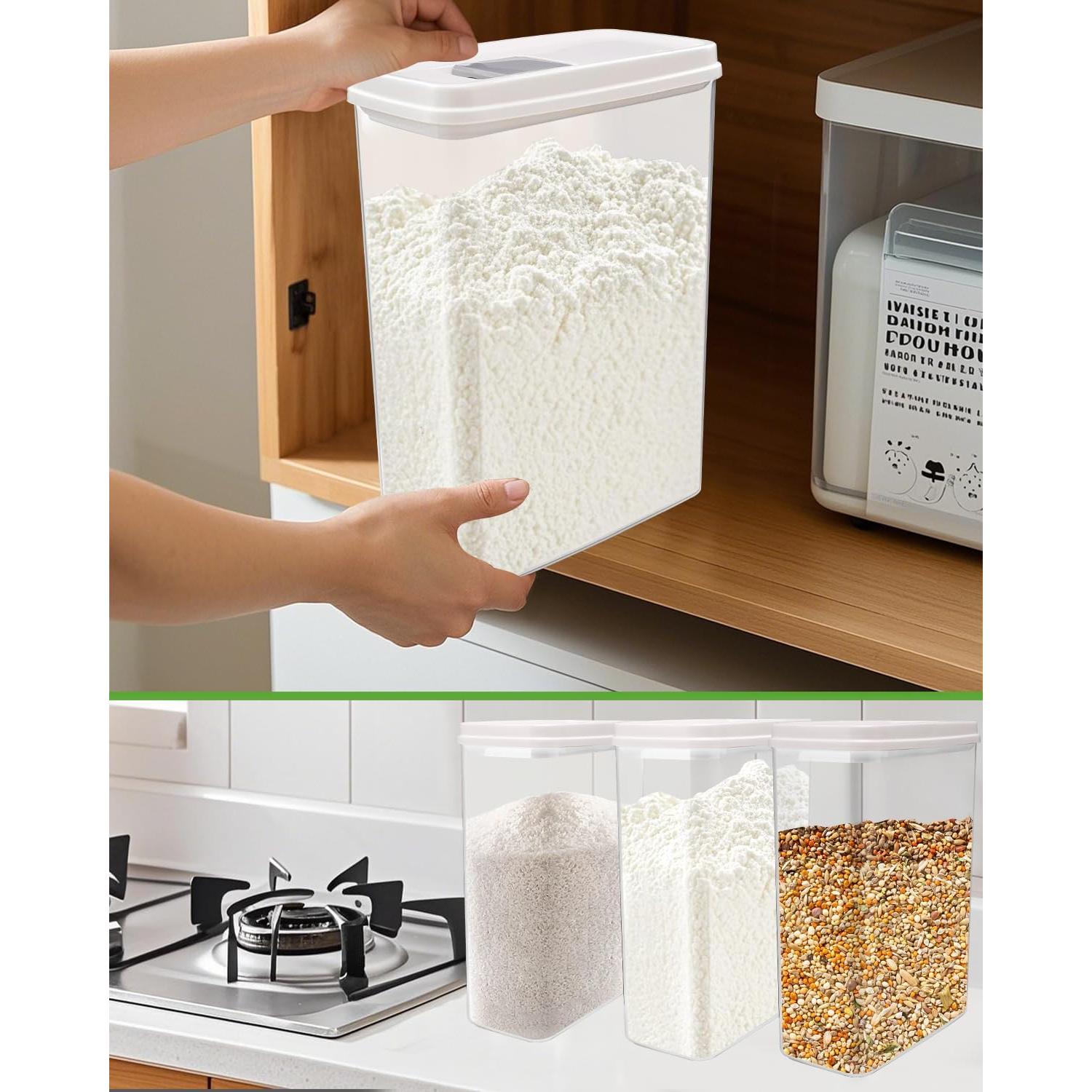 Paquete de 2 Contenedores de Almacenamiento Hermético 10 Lbs