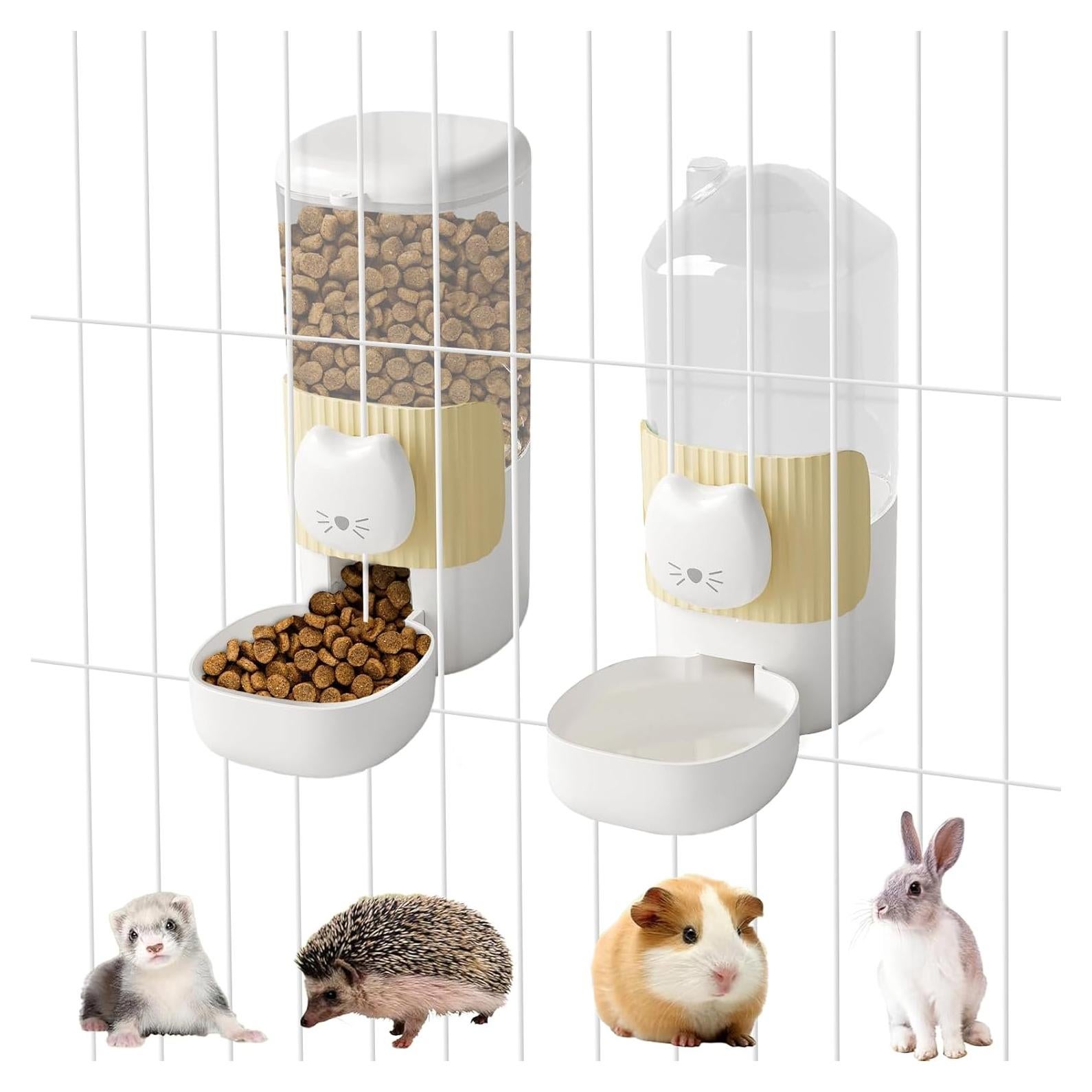 Comedero Automático y Dispensador de Agua SUPERPAWS para Conejos