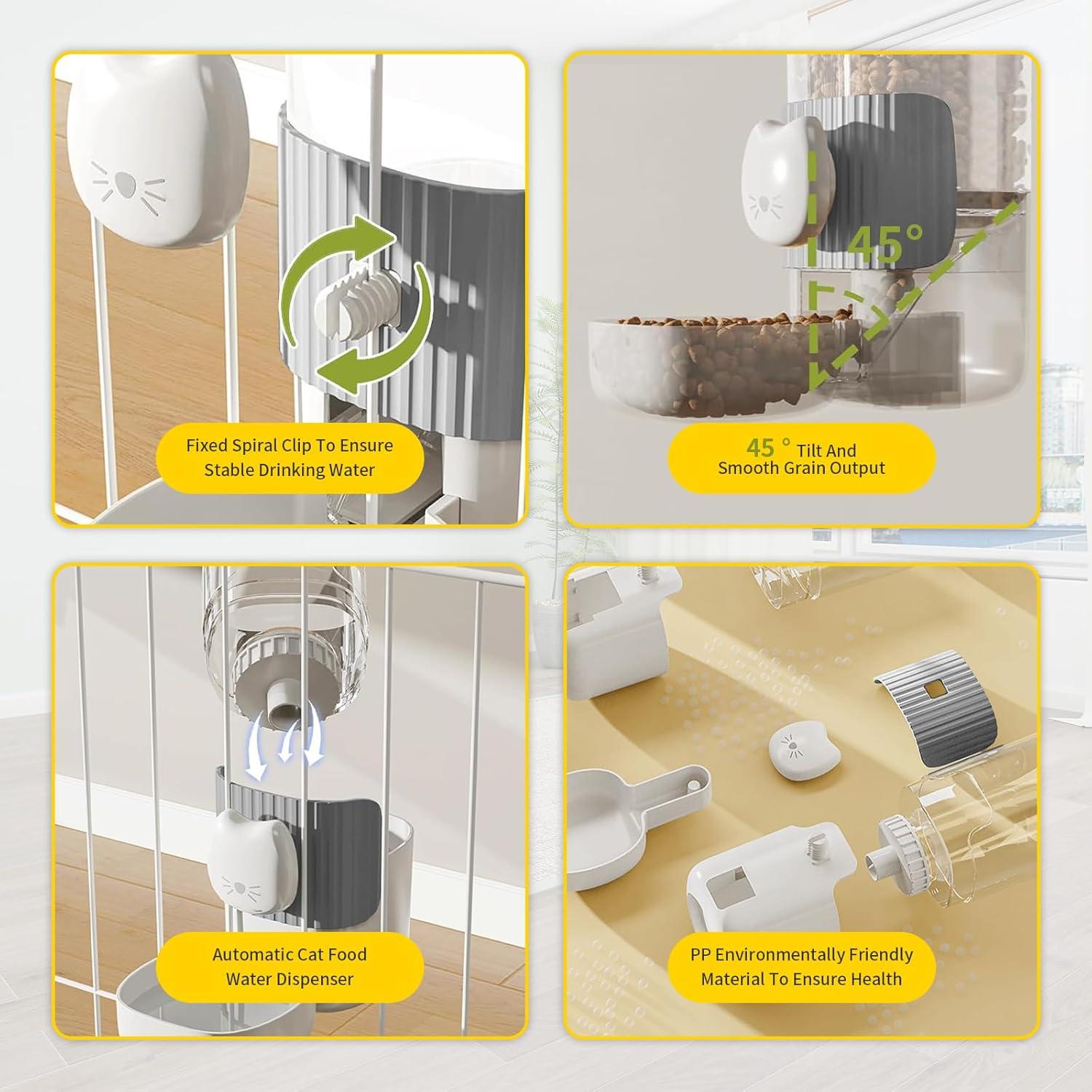 Comedero Automático y Dispensador de Agua SUPERPAWS para Conejos