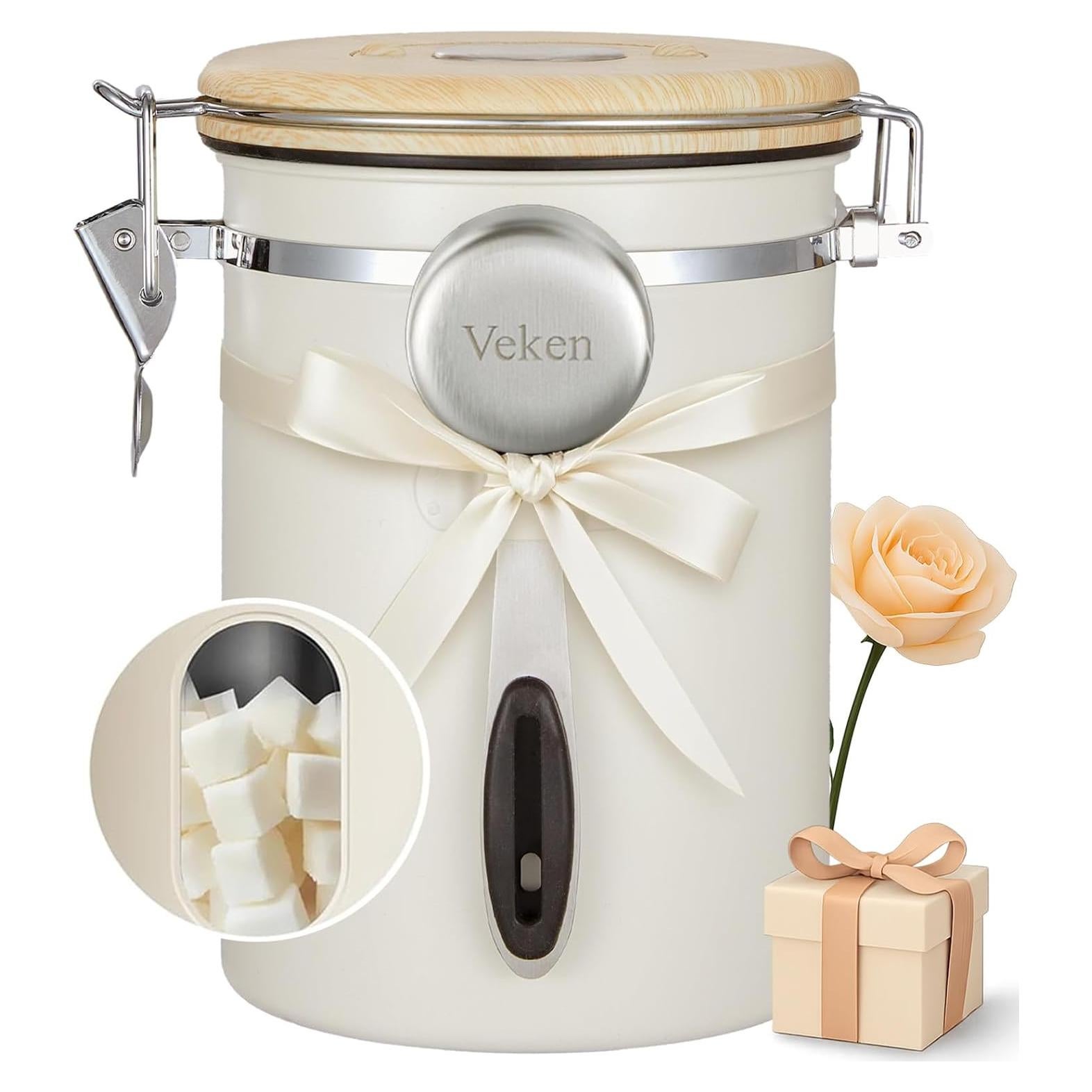 Contenedor de Café Veken 622 g Acero Inoxidable Hermético