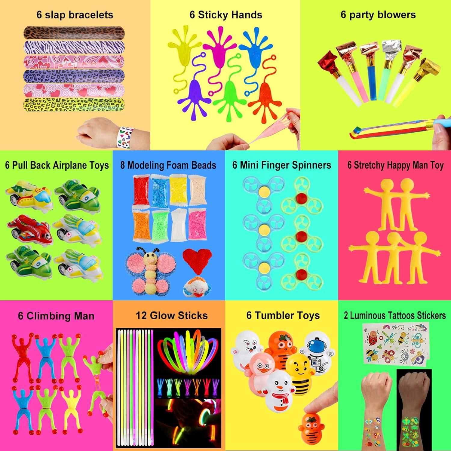 Paquete de 100 juguetes antiestrés para niños 4 a 12 años