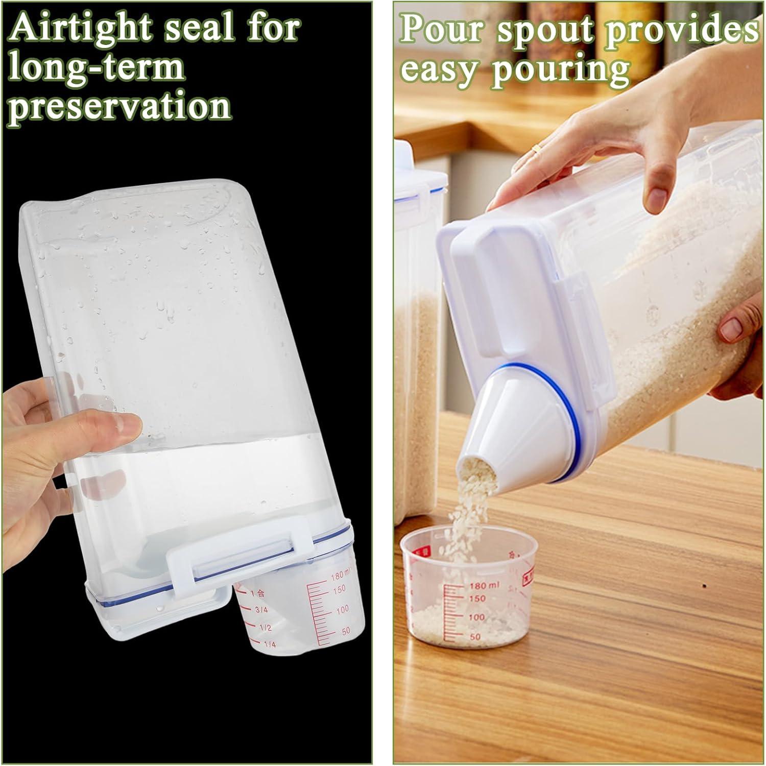 Paquete de 4 Contenedores Herméticos AKOLAFE 2.5L para Alimentos