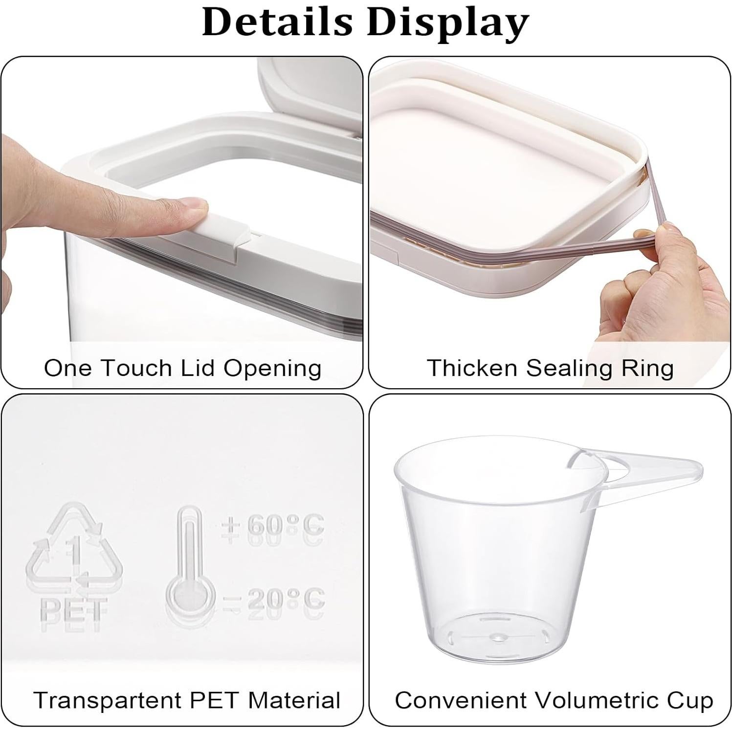 Contenedor de Almacenamiento Kokone 4.7L con Tapa Elevable