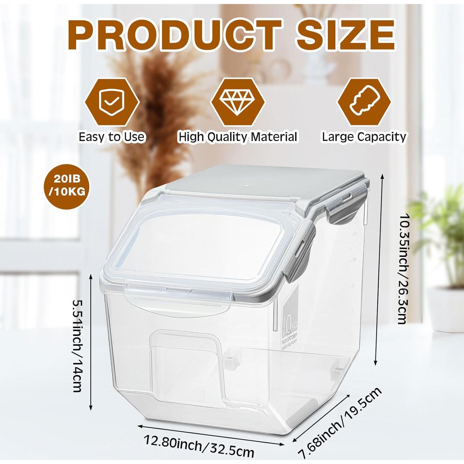 Contenedor Hermético de Almacenamiento Umigy 4 Pack 10L