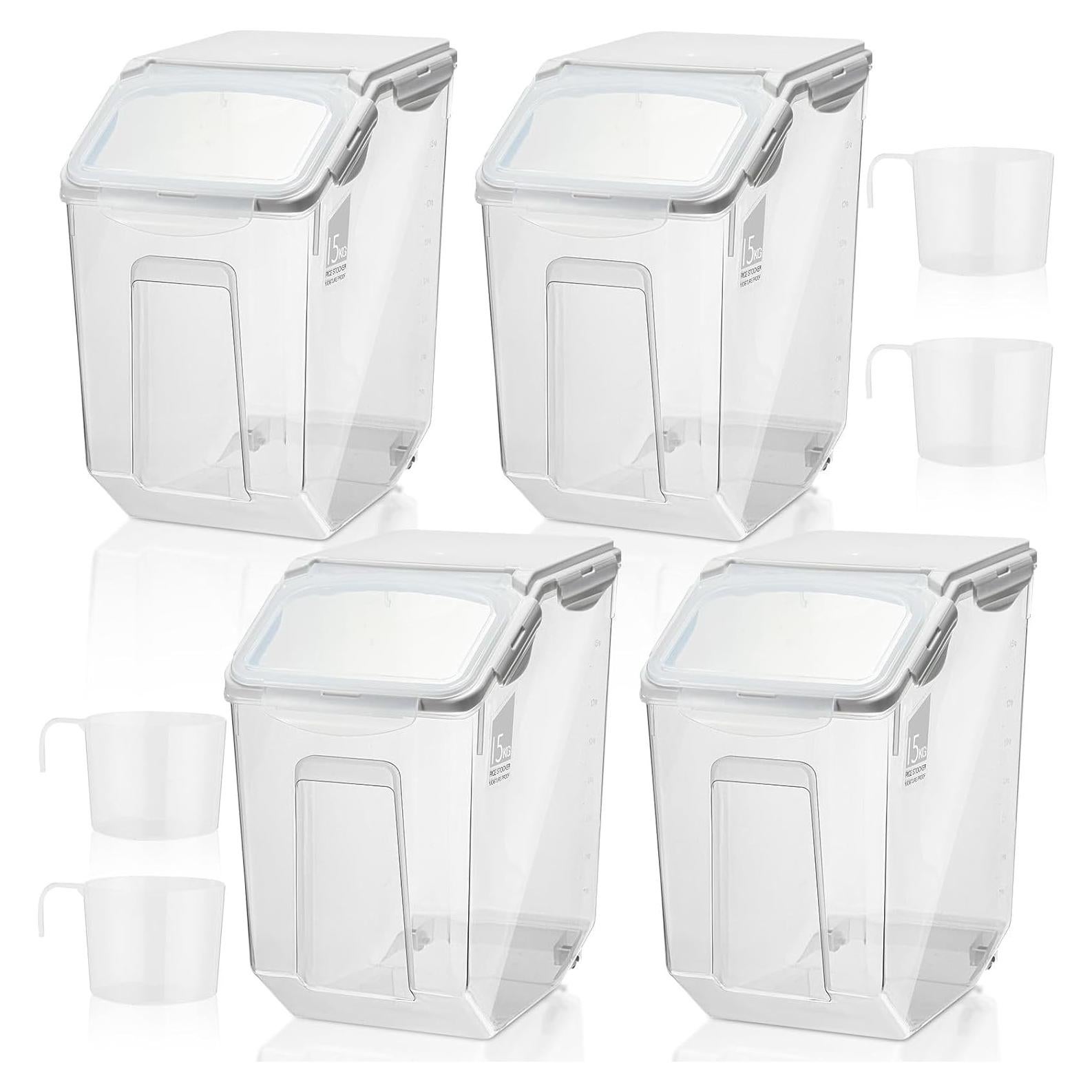 Contenedor de Almacenamiento de Alimentos Umigy 4 Piezas 15L