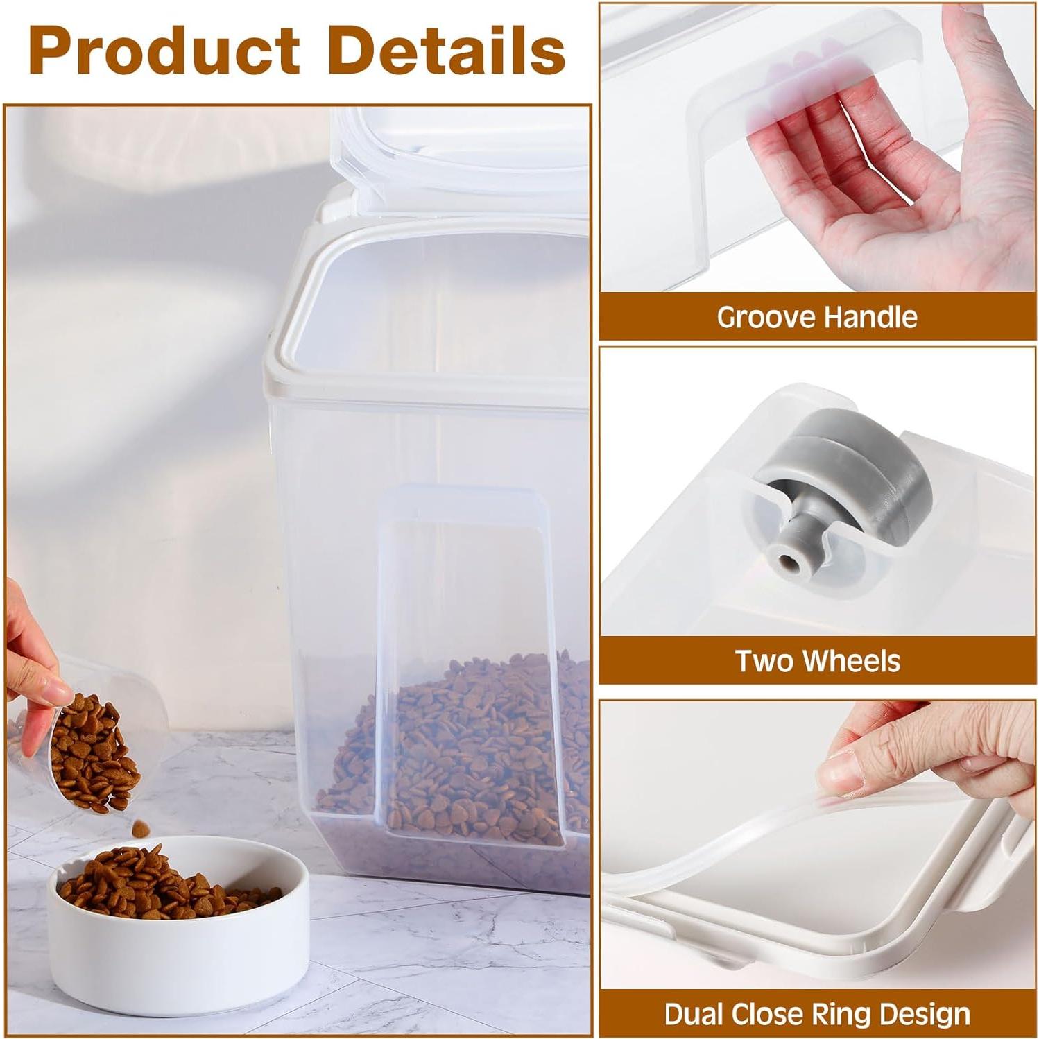 Contenedor de Almacenamiento de Alimentos Umigy 4 Piezas 15L