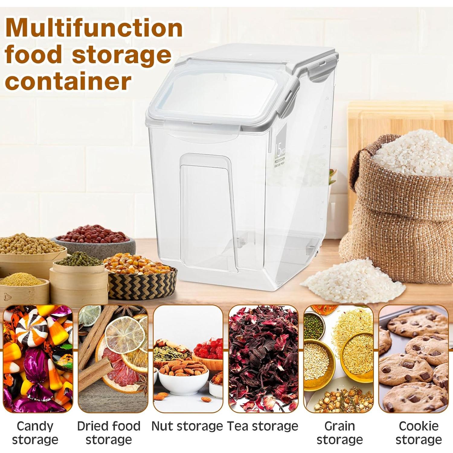 Contenedor de Almacenamiento de Alimentos Umigy 4 Piezas 15L