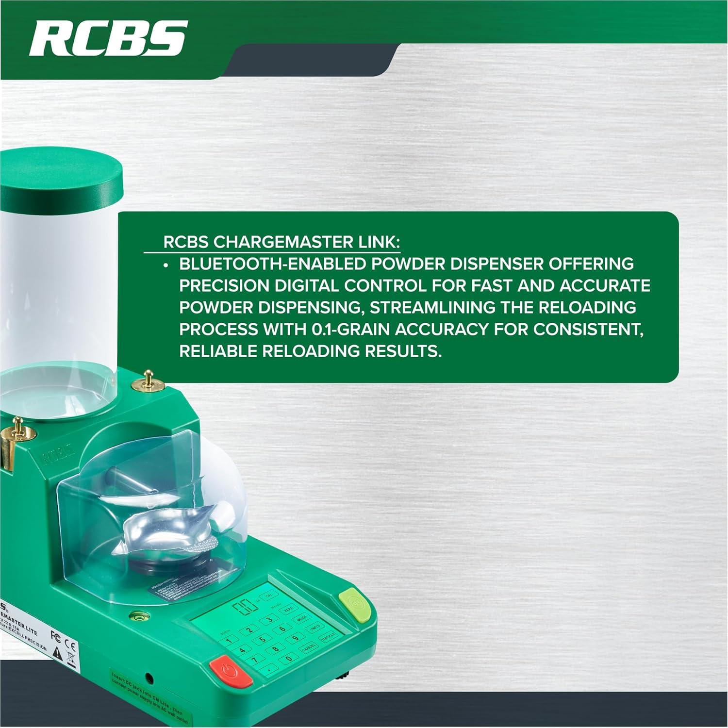 Dispensador de Polvo RCBS ChargeMaster Link 2000 Granos Bluetooth