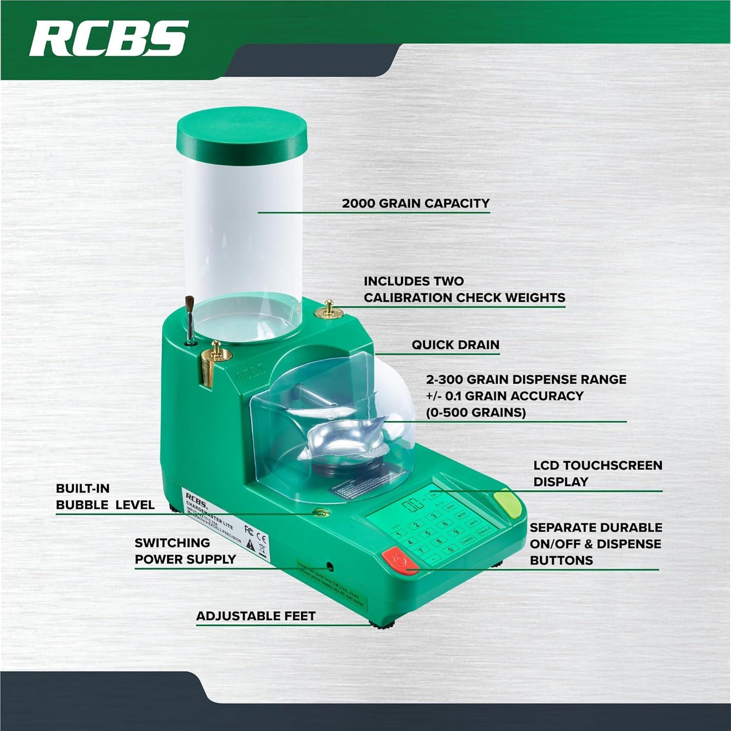 Dispensador de Polvo RCBS ChargeMaster Link 2000 Granos Bluetooth