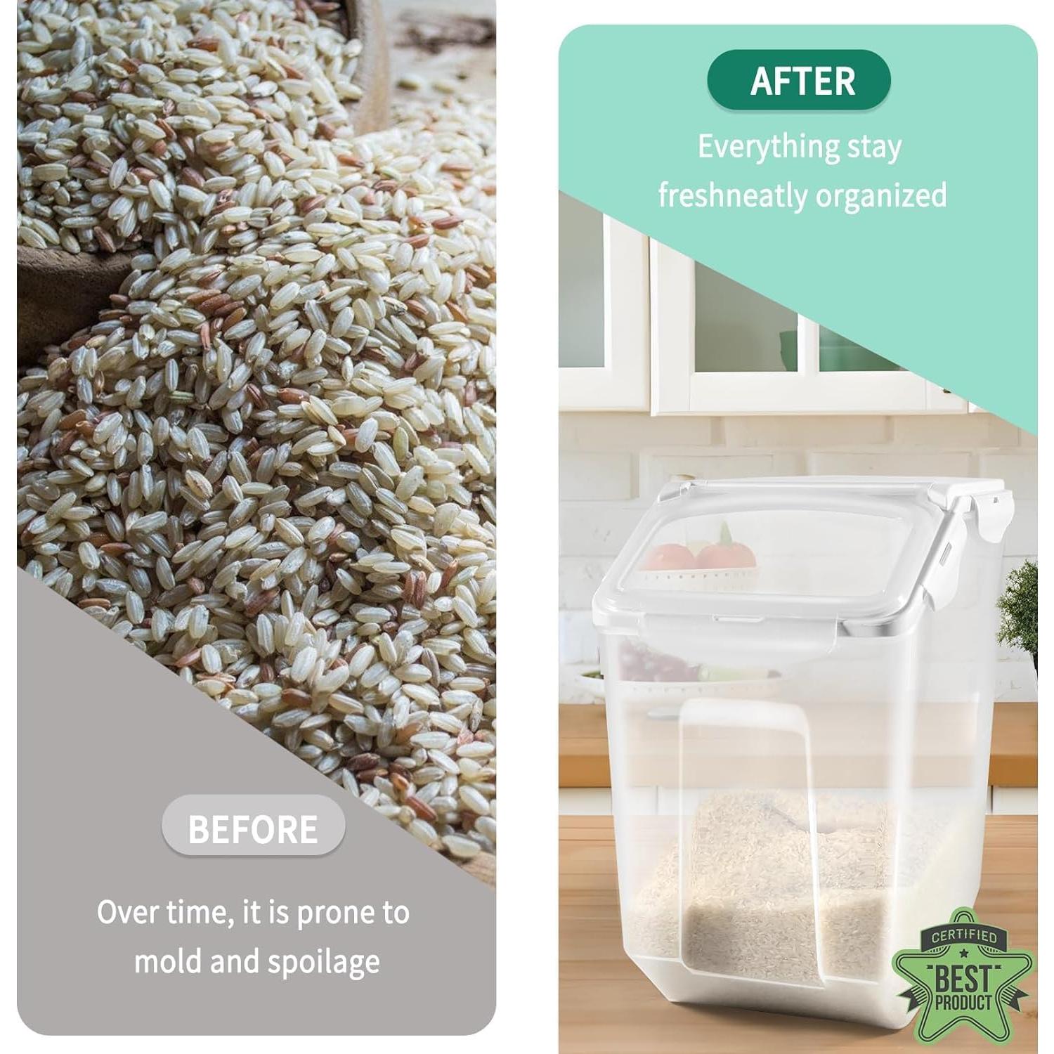 Contenedor de Almacenamiento de Alimentos EonTone 15L Pack 3