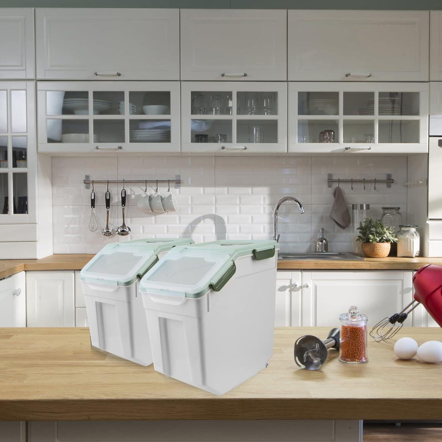 Contenedor de Almacenamiento Hermético Begino 25L Verde 2Pack