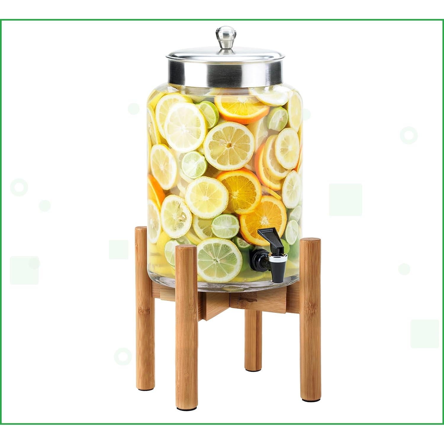 Soporte Ajustable para Dispensador de Bebidas ZPirates - Madera de Bambú