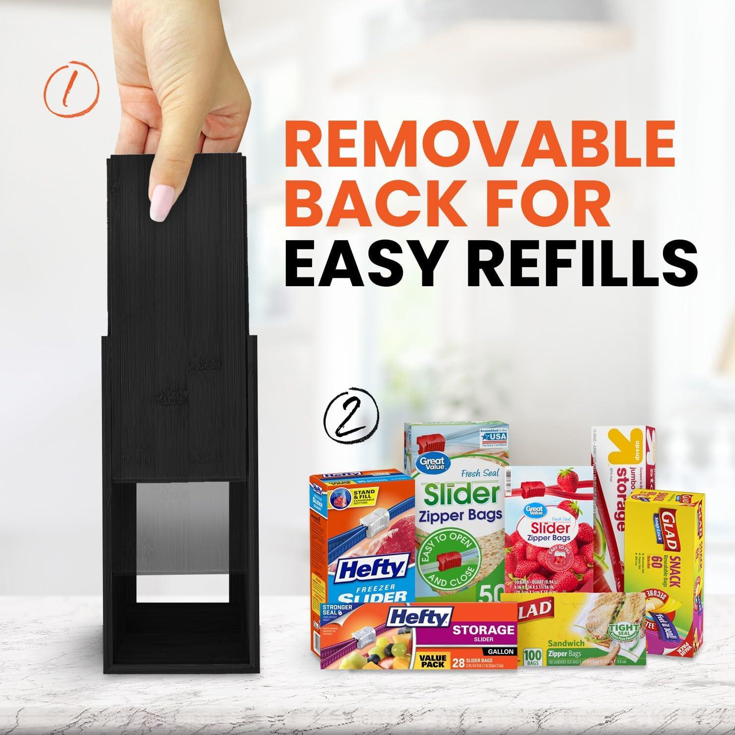 Organizador de Almacenamiento de Bolsas mHomeAid - Bambú Negro