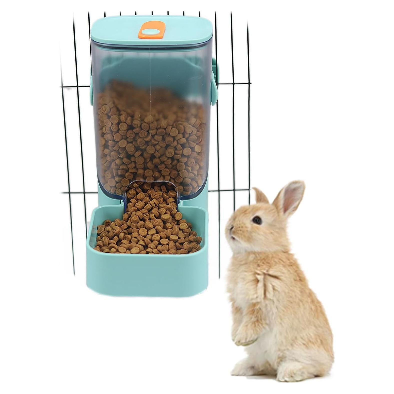 Dispensador de Comida PODOO 1.01L para Conejos y Mascotas