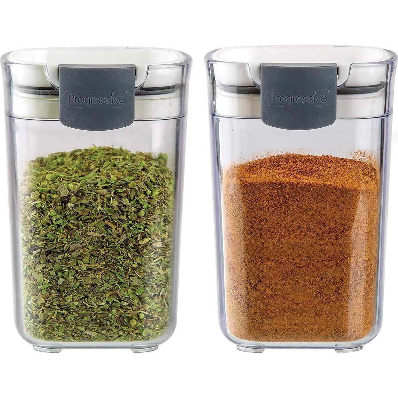 Contenedores de Almacenamiento de Especias Progressive PKS-410 - 142ml, Paquete de 2