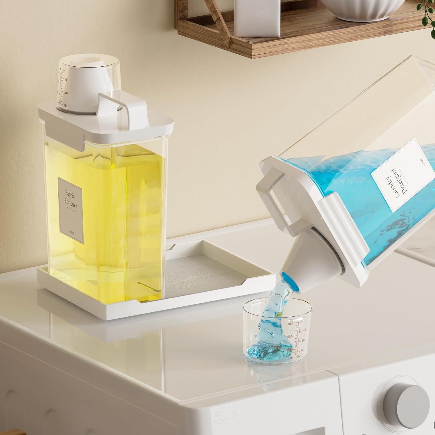 Dispensador de detergente Hordely 2.2L con bandeja - 2 piezas