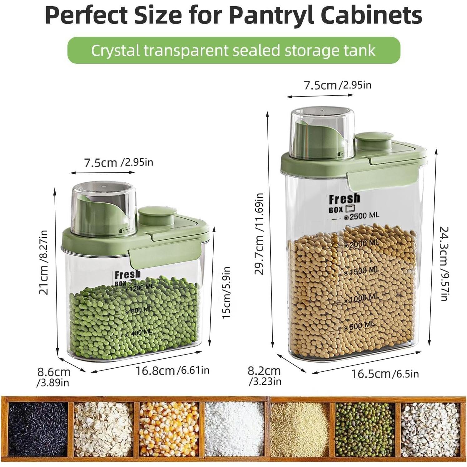 Contenedor de Almacenamiento de Grano KTBLVFN 1600ml Hermético