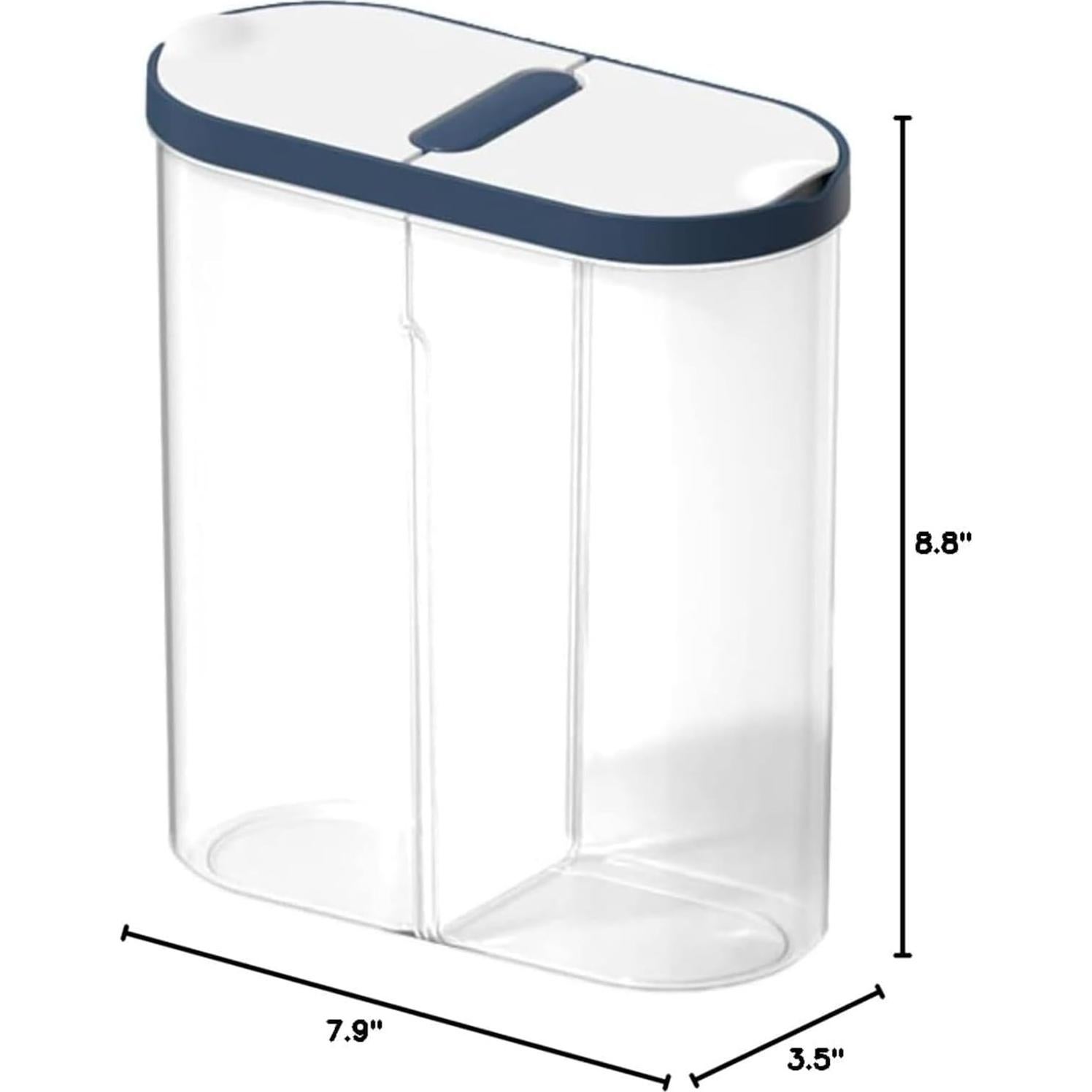 Contenedor de Grano NIOIPXA 2 Compartimentos 20x9x22cm Azul