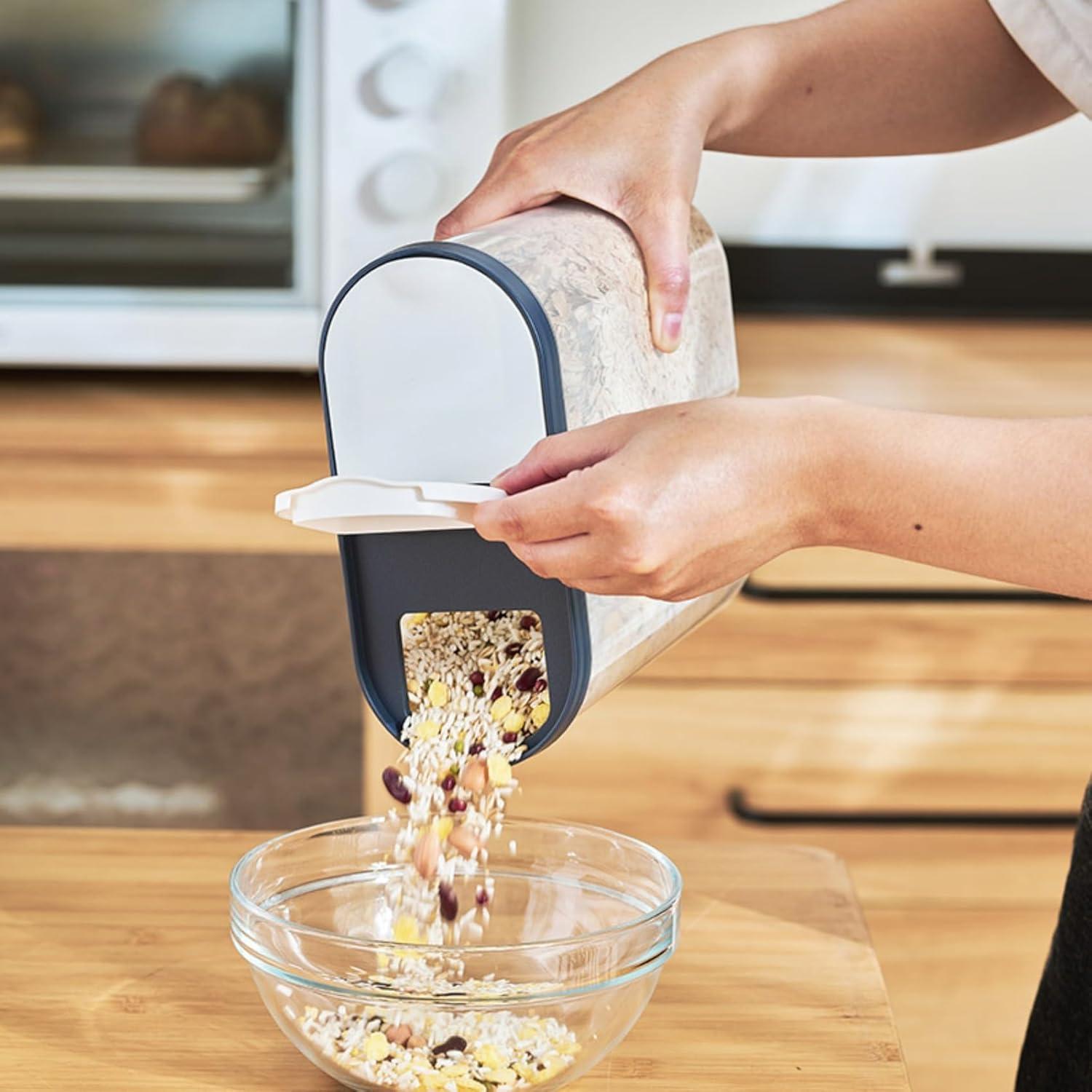 Contenedor de Grano NIOIPXA 2 Compartimentos 20x9x22cm Azul