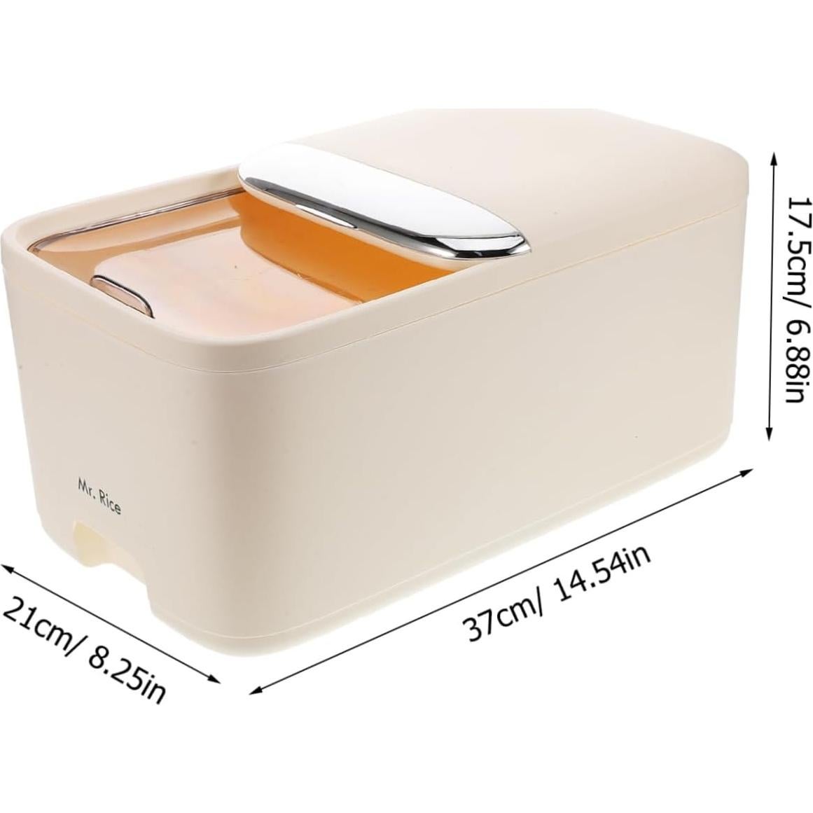 Rice Bucket Dog Food Rice Bin Flour Bin Cereal Dispenser Grain Storage Bucket for Rice Containers for Flour and Sugar Rice Storage Flour Dispenser Plastic re-usable