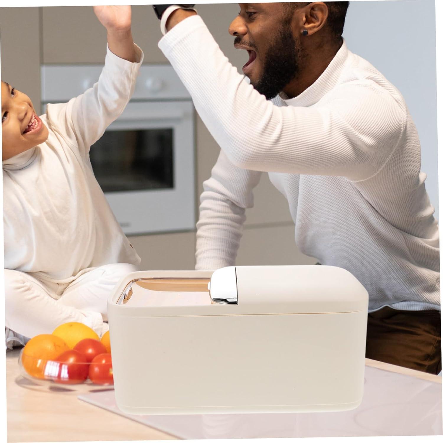 Rice Bucket Dog Food Rice Bin Flour Bin Cereal Dispenser Grain Storage Bucket for Rice Containers for Flour and Sugar Rice Storage Flour Dispenser Plastic re-usable