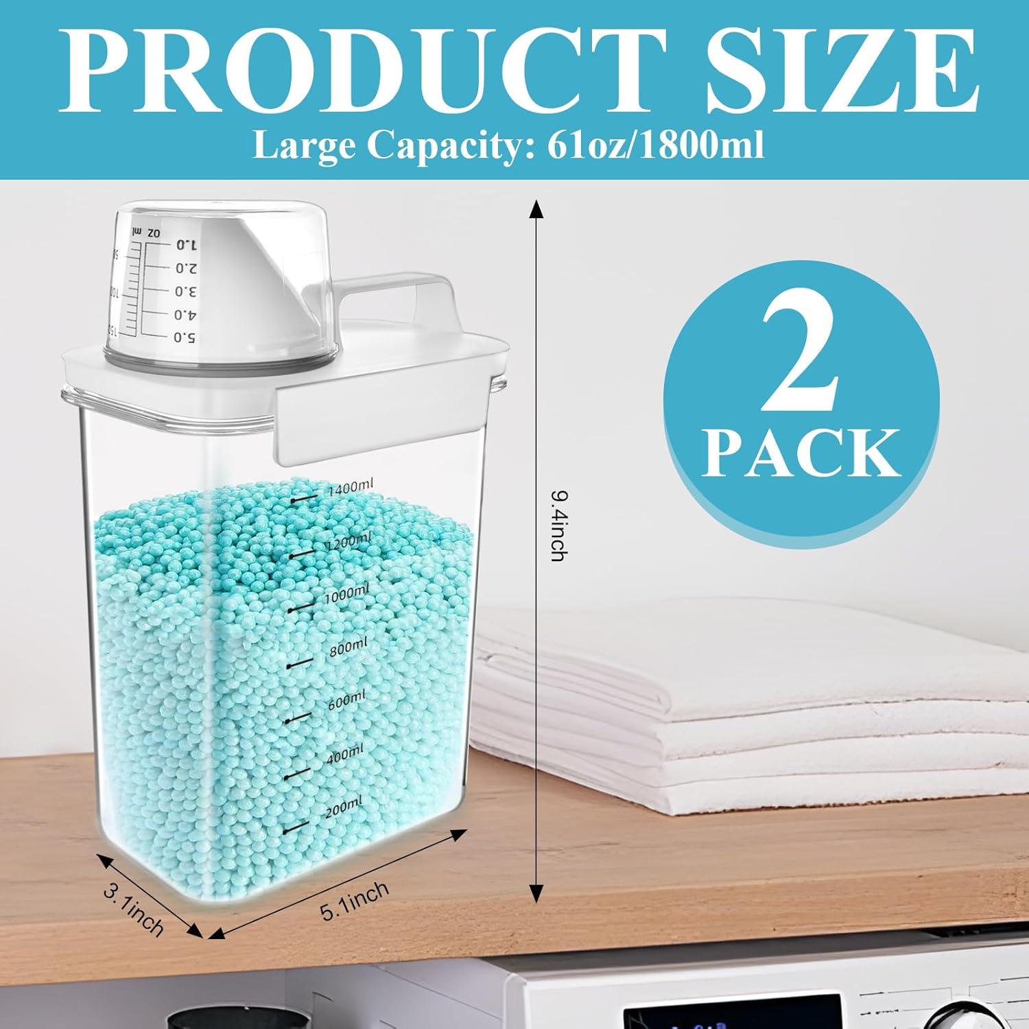 Dispensador de Detergente Supkiir 1800ml 2 Paquetes PET