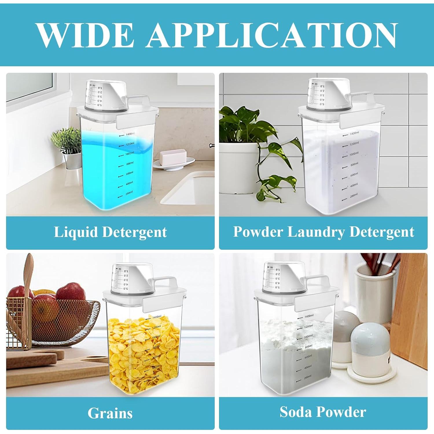 Dispensador de Detergente Supkiir 1800ml 2 Paquetes PET