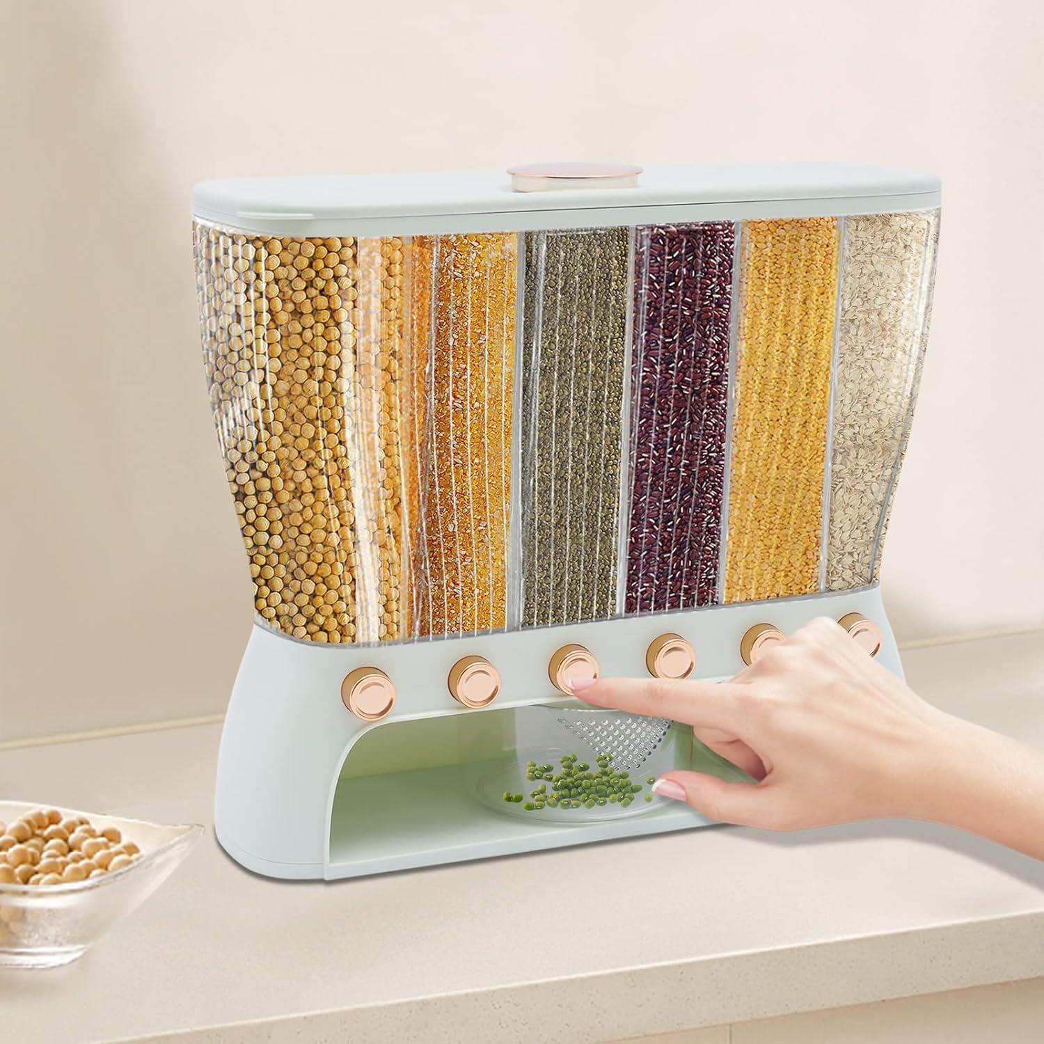 Dispensador de Granos WUSILIL 6 Rejillas Verde Claro 10kg