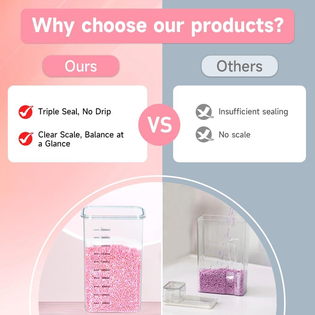 Dispensador de Detergente para Ropa Tokokimo - 2 Paquetes, 1.53L