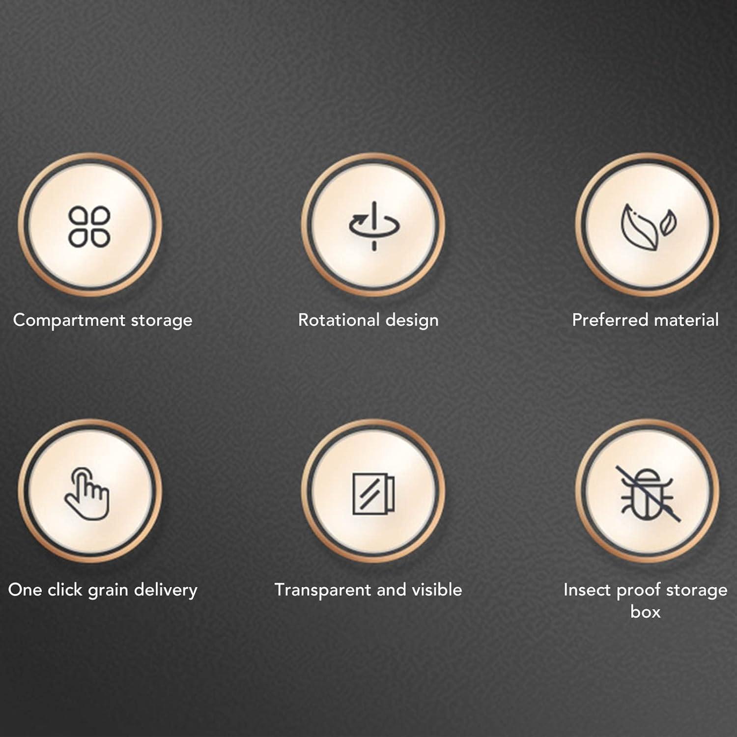 Dispensador de Cereal Rosvola 6 Compartimentos Gran Capacidad