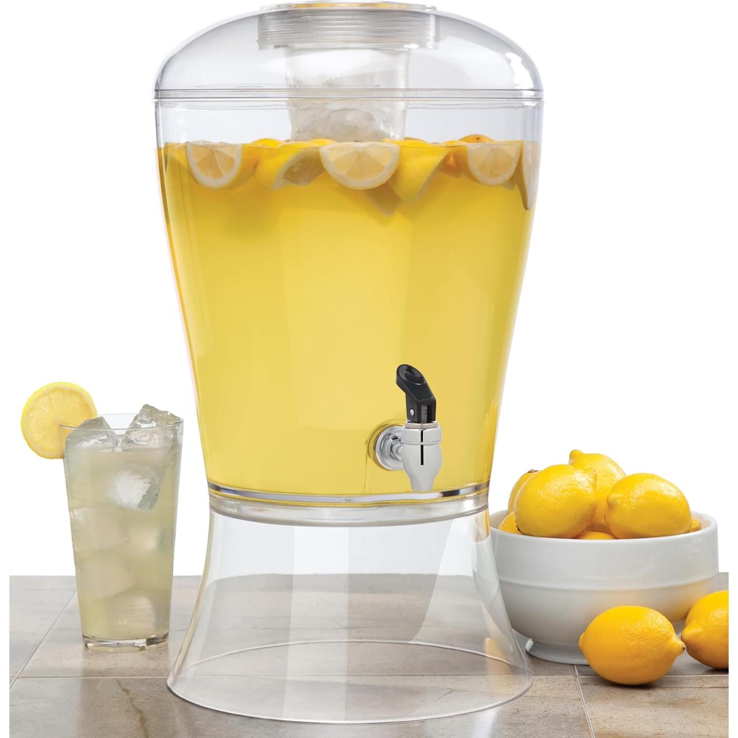 Dispensador de Bebidas Acrílico 3 Galones CreativeWare con Hielo