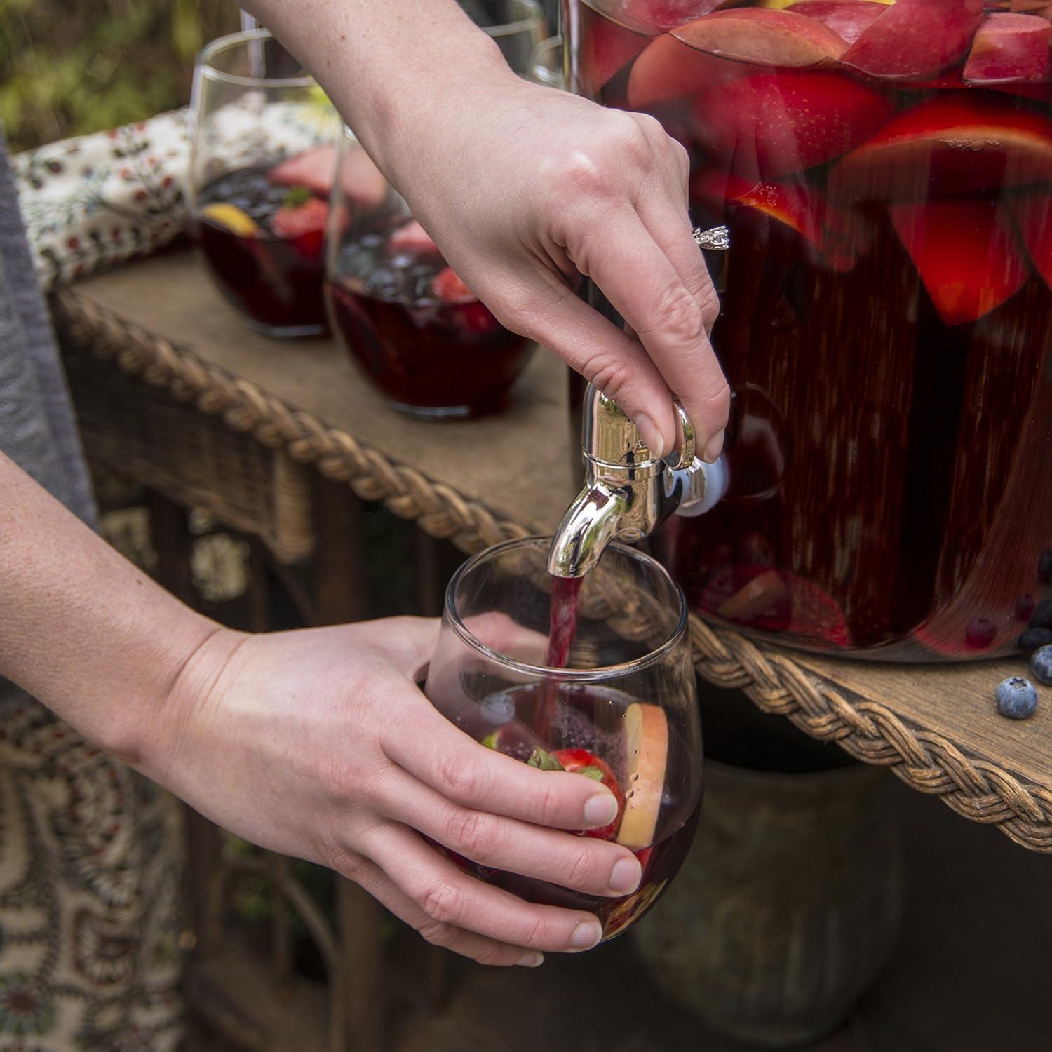 Dispensador de Bebidas de Vidrio Anchor Hocking 7.57L Heritage Hill