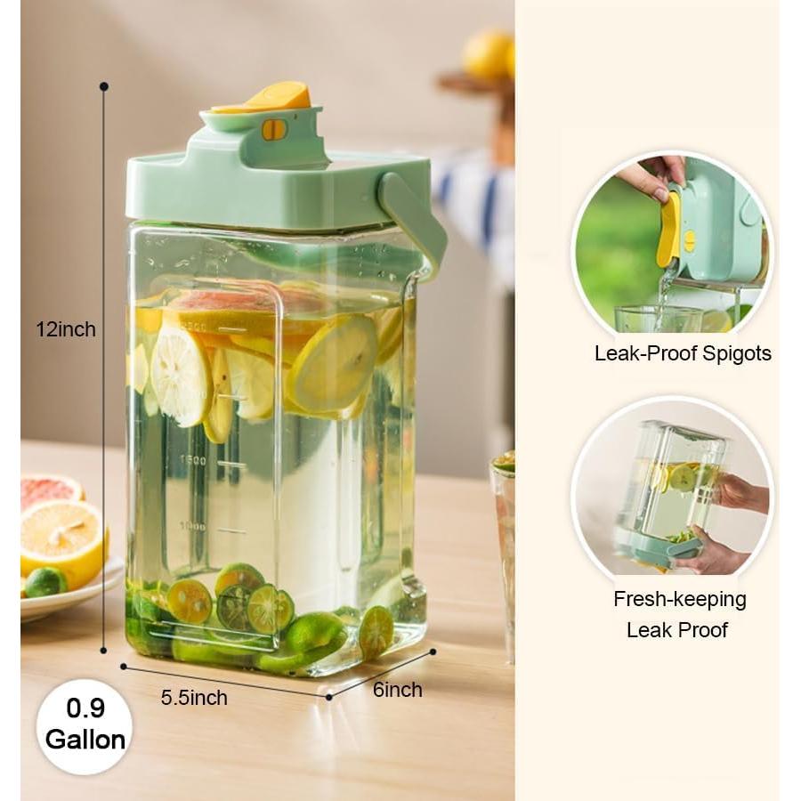 Dispensador de Bebidas BICHUEN 3.4L con Grifo y Filtro