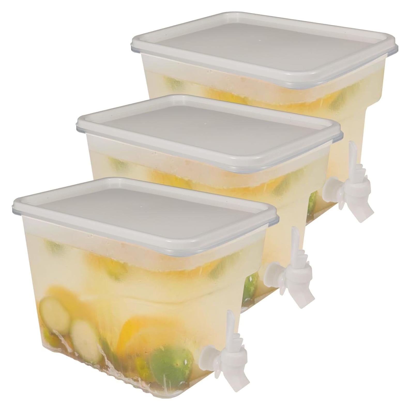 Paquete de 3 dispensadores de bebidas BEWBBAT 5L a prueba de fugas