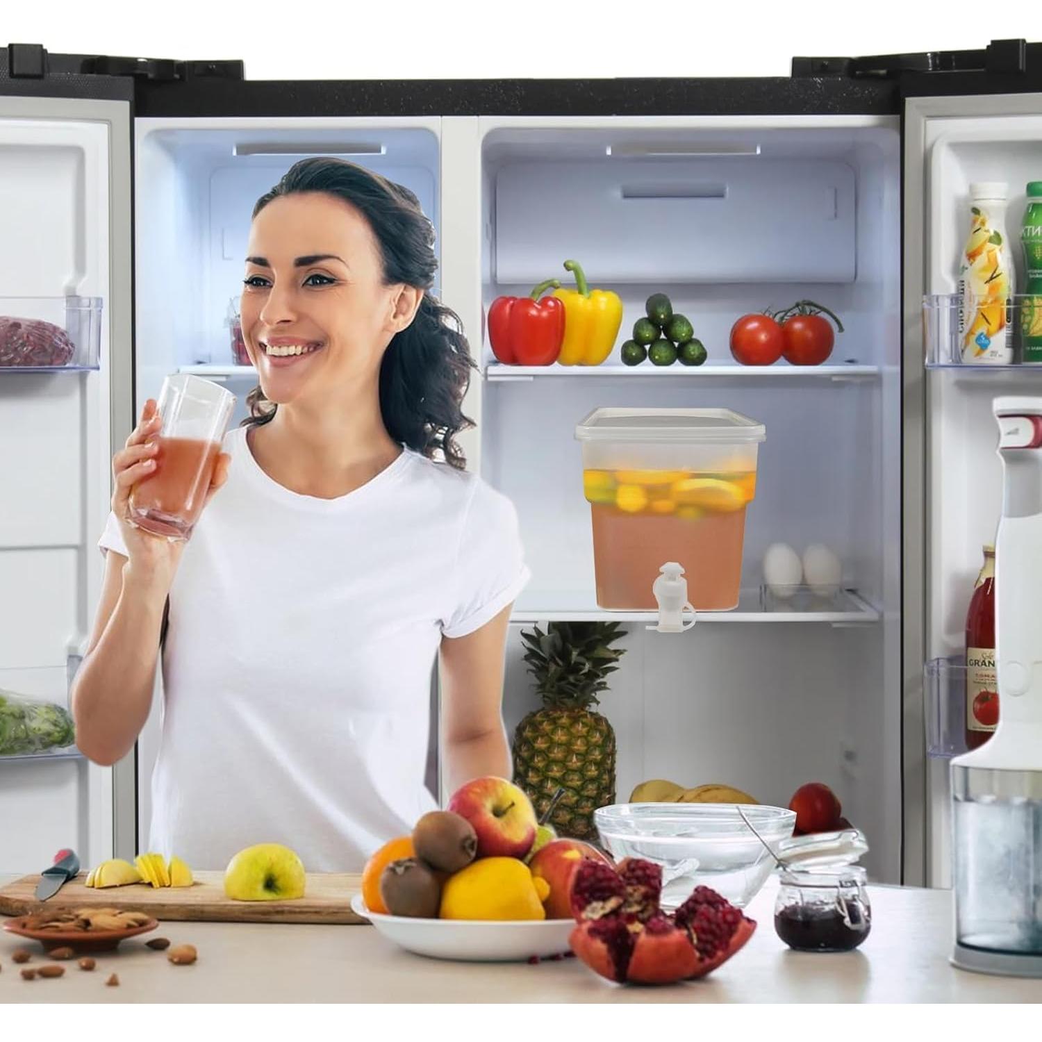 Paquete de 3 dispensadores de bebidas BEWBBAT 5L a prueba de fugas