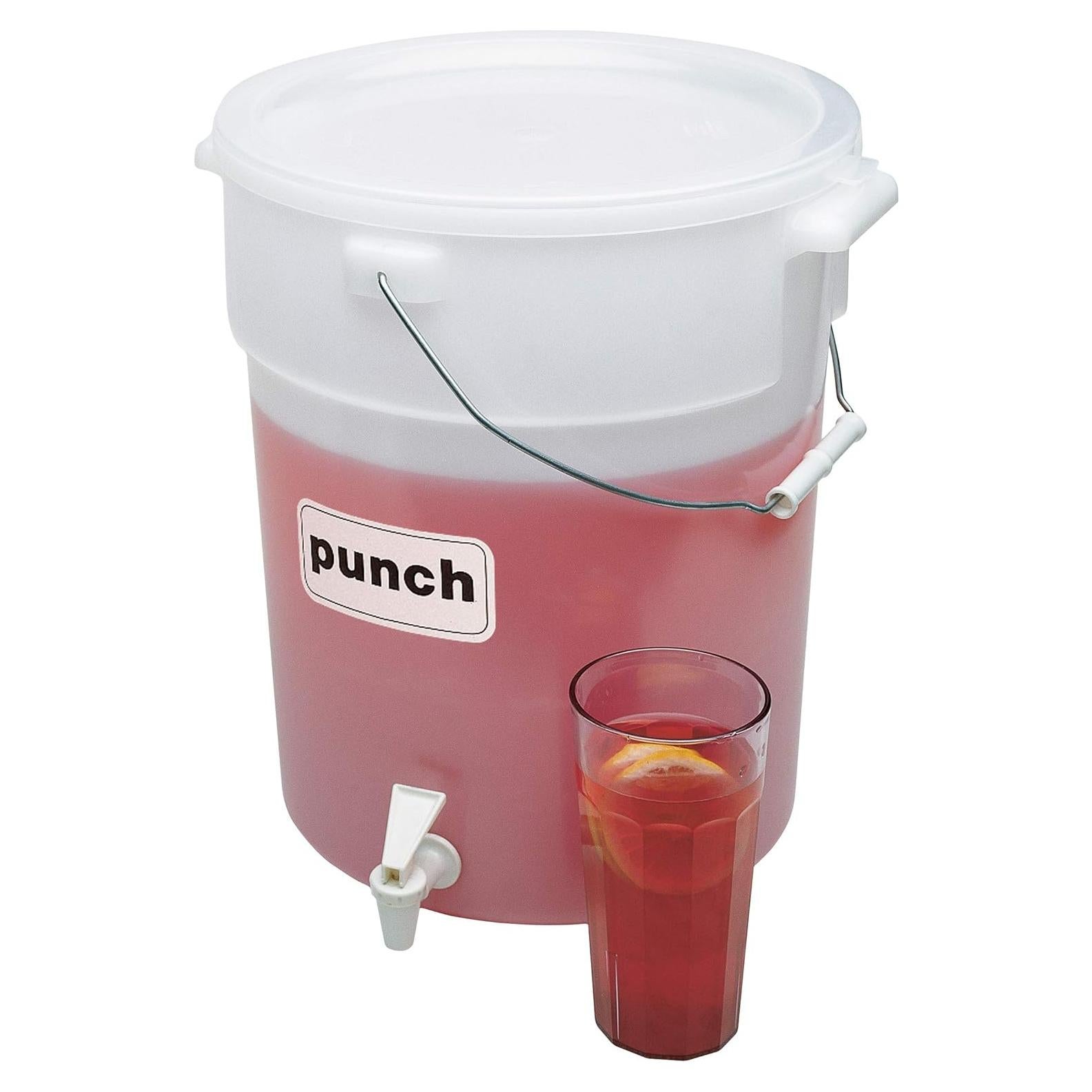 Cambro DSPR6148 SIX-GALLON (22,7 L) BEVERAGE DISPENSER, White, 22 Quart Case of 1