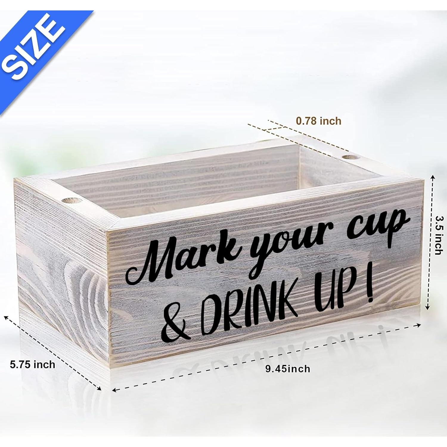 Soporte Doble para Tazas Desechables NaiCeay Gris Rústico